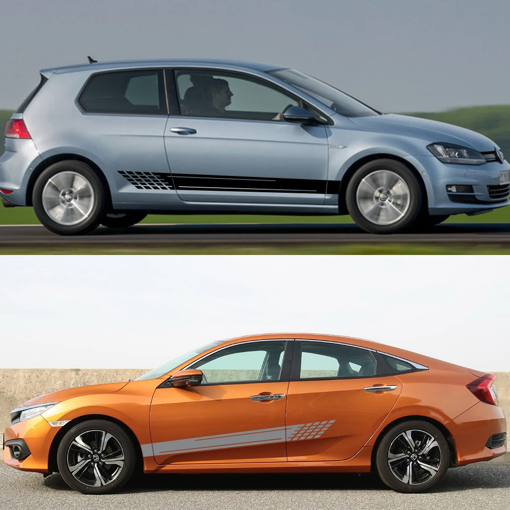 ملصقات جانبية للسيارة لسيارات فولكس فاجن أودي فورد BMW تويوتا بيجو مرسيدس رينو أوبل شيفروليه هوندا سيتروين اكسسوارات السيارات