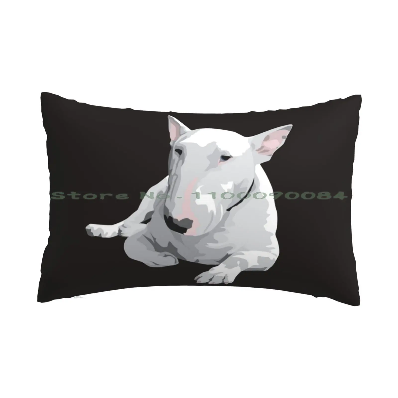 English Bull Terrier Pillow Case 20x30 50*75 Sofa Bedroom English Bull Terrier Dog Long Rectangle Pillowcover Home Outdoor