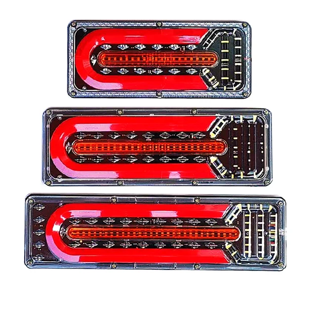 2x 24V Wodoodporna dioda LED tylnego światła stopu Światło cofania Ciężarówka Przyczepa Przyczepa kempingowa Lampa hamulca cofania Światło przeciwmgielne.