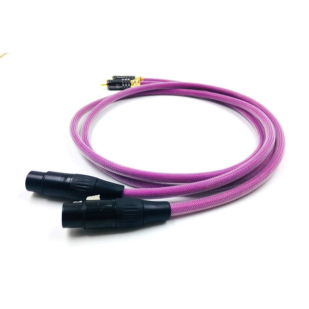 

Thouliess Pair HIFI Wbt-0144 2RCA Male to 2XLR Female Cable XLR Balanced Reference Interconnect Audio Cable with XLO HTP1 Cable