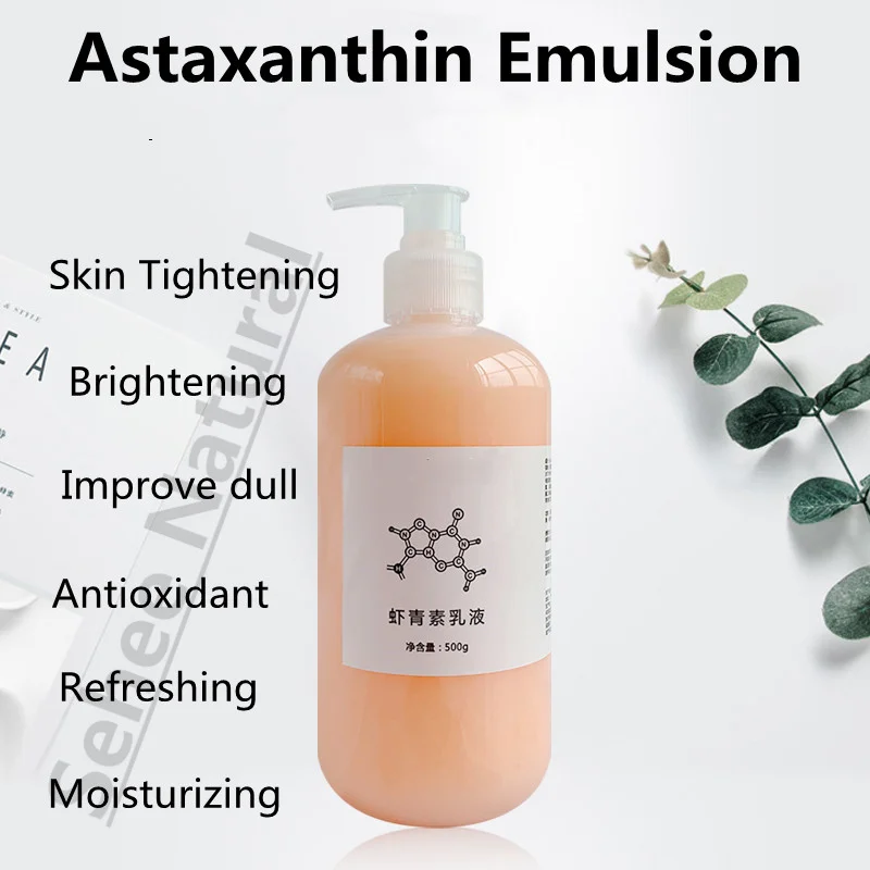 

Anti-aging Astaxanthin Emulsion Antioxidant Firming Improve Dark Skin Tone Moisture Replenish Water Repair 500ml