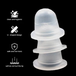 50PCS Soft Microblading Tattoo Ink Cup Cap Pigment Silicone Ink Holder Container For Permanent Makeup Tattoo Accessory Supply