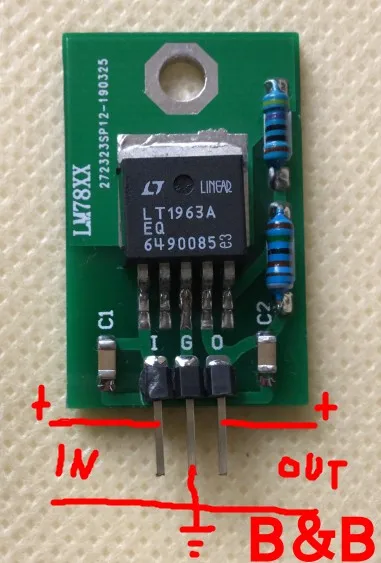 New LT1963 -LM 7805 LM78XX converter / power module conversion