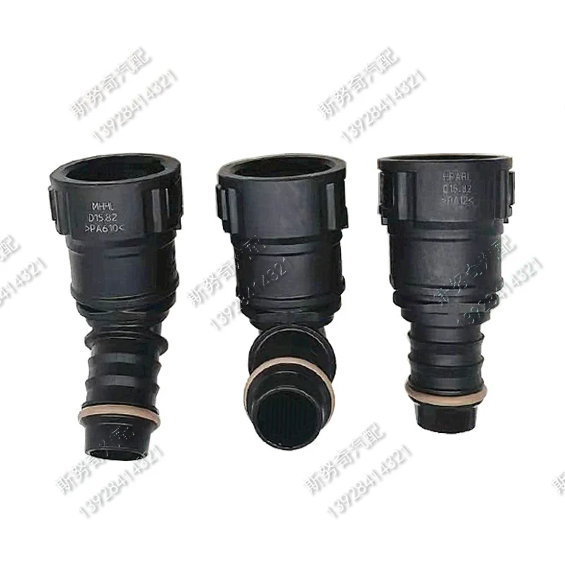 15.82mm ID14 plastic auto fittings fuel line quick connector plastic fuel line connector black color big size quick release 1pc