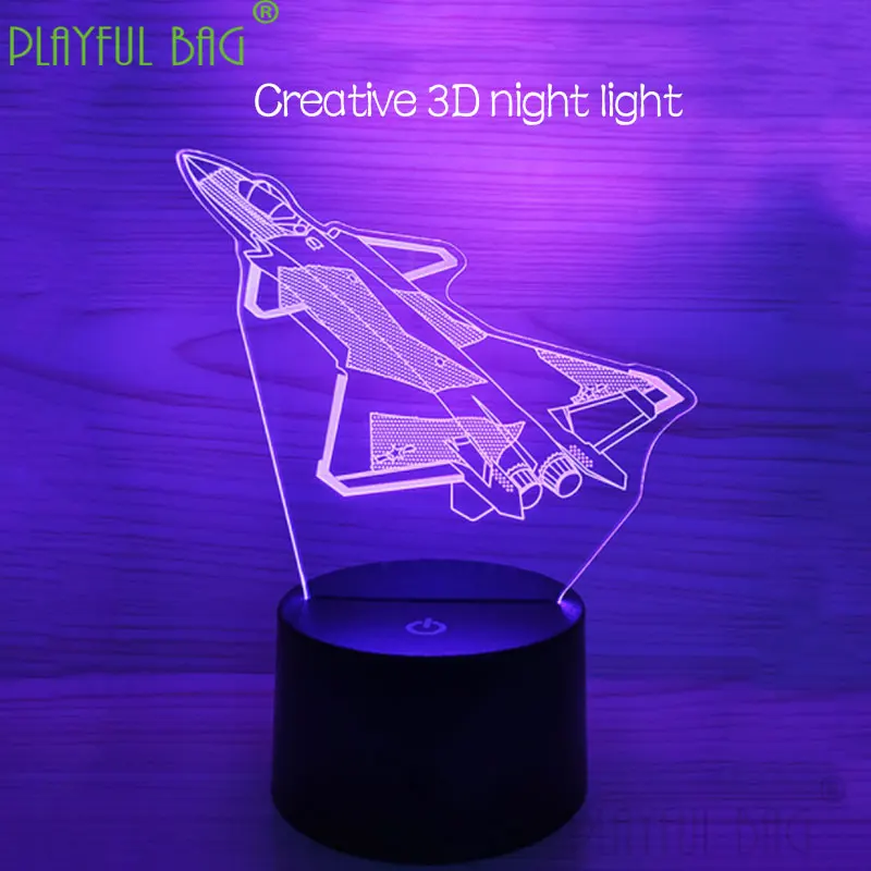 2021 Christmas 3D small night light colorful touch remote control LED table lamp holiday gift decoration luminous adult toy vd36