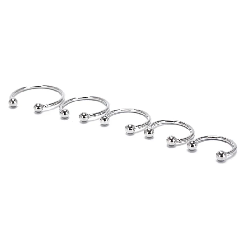 C shape Metal Penis Ring BDSM Bondage Cock Ring Male Metal Ball Scrotum Stretcher Delay Ejaculation Metal Foreskin Stopper Dick