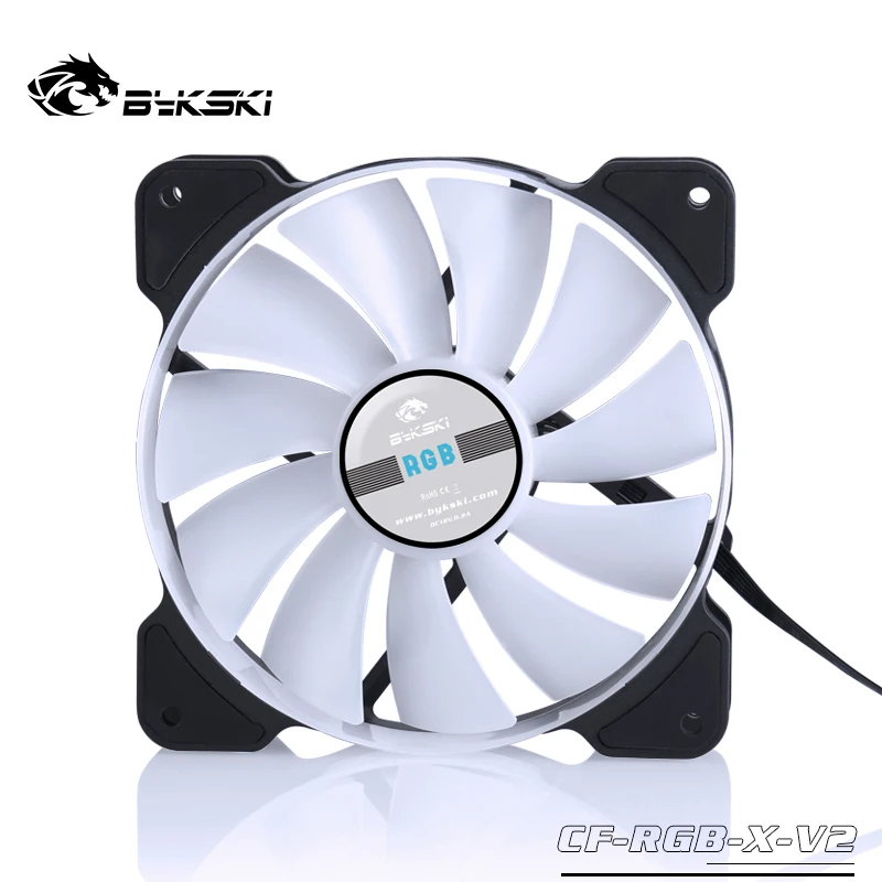 Bykski drive 2. 0 120mm 12cm ventilador rgb 12v rolamento hidráulico