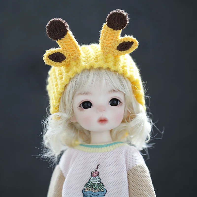 Cute Animal Woolen Cartoon Headwear for 1/6 YOSD SD BJD Doll Accessories girils boys toys