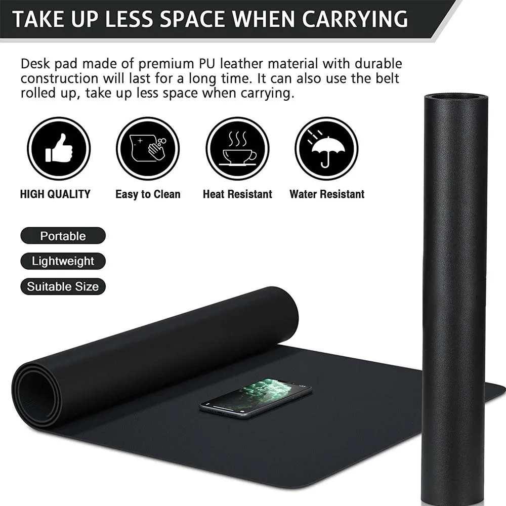 Mouse Pad Large Gaming Gamer Table Mat Waterproof PU Leather Mouse Mat Gamer Large Mouse Carpet PC Desk Mat Keyboard Pad