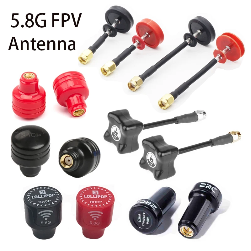 5.8G FPV Antenna Pagoda 2/Lollipop 4/BlackSheep/Stubby Antenna SMA/RP-SMA/MMCX/UFL connector for RC FPV Racing Drone part