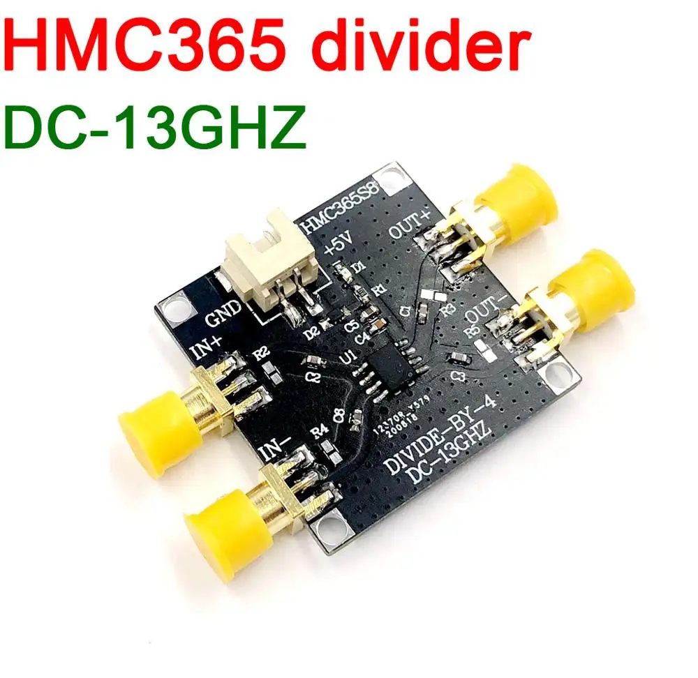 

DC 10M-13GHZ HMC365 divider module Ku-band RF Divide-by-4 for PLL Satellite Communication Systems Fiber Optic Pt-MPt Radios