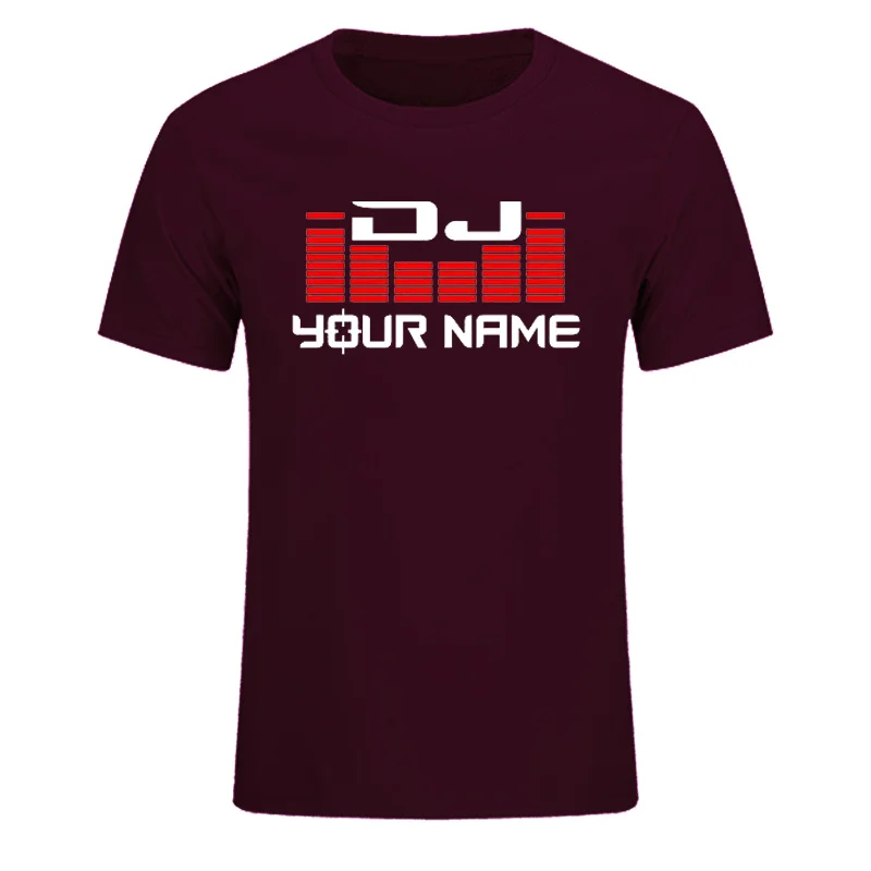 Custom Personalized Surname Diy T-shirt Men Women DJ Your Name T Shirts Hip Hop Tshirt Cotton Summer Dresses For Man Top Tees