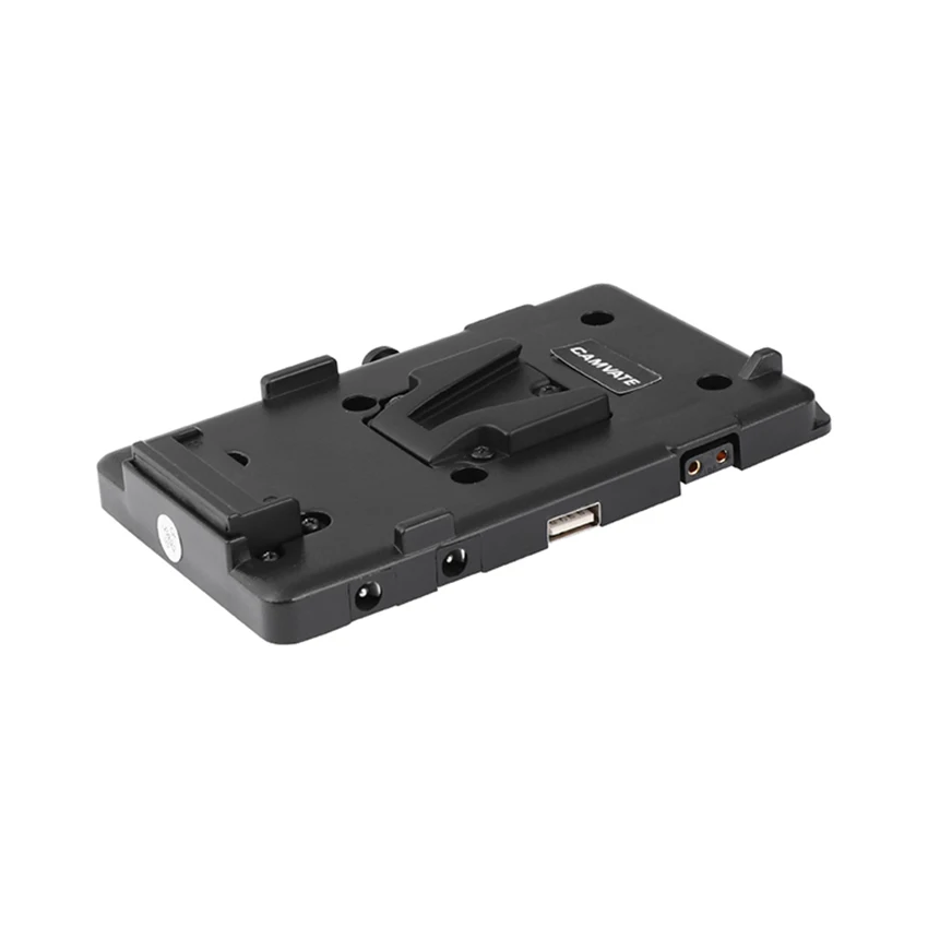 CAMVATE กล้อง V-Lock Quick Release แบตเตอรี่ติดตั้งแผ่น LP-E6แบตเตอรี่เลียนแบบอะแดปเตอร์สำหรับ DSLR กล้องแบตเตอรี่ติดตั้งใหม่