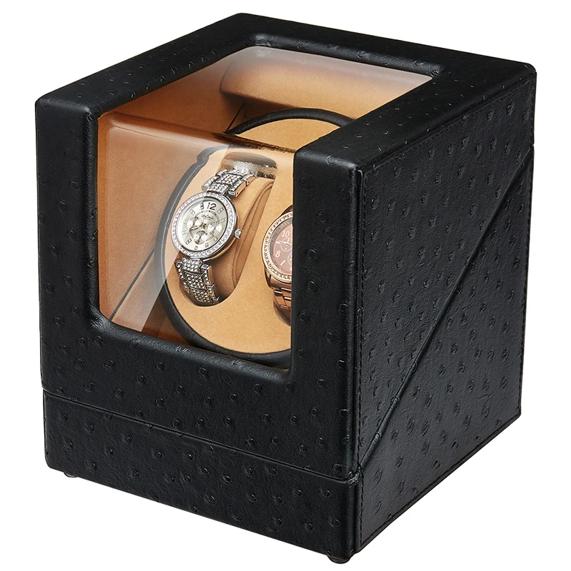 

JQUEEN Watch Winder 2+0 Storage 5 Working Modes Black MDF PU Leather Interior With Quite Motor