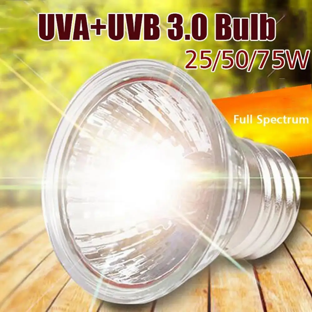 

Dropshipping 25/50/75W 110V E27 UVA+UVB Heat Heating Lamp Light Blub for Reptile Pet Brooder