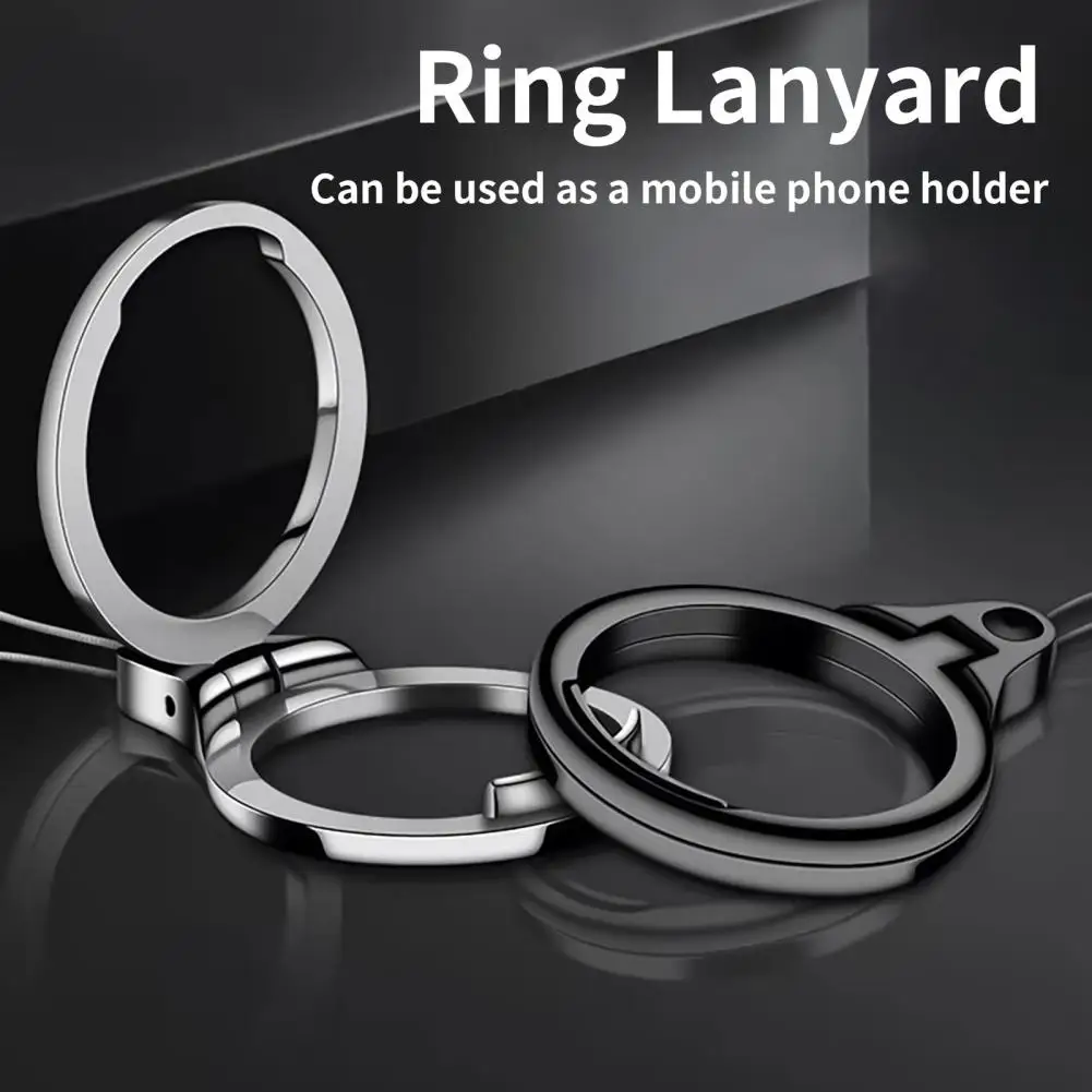 Rust-proof  High-quality Phone Universal Ring Lanyard Electroplated Phone Ring Strap Universal   for Key Chain