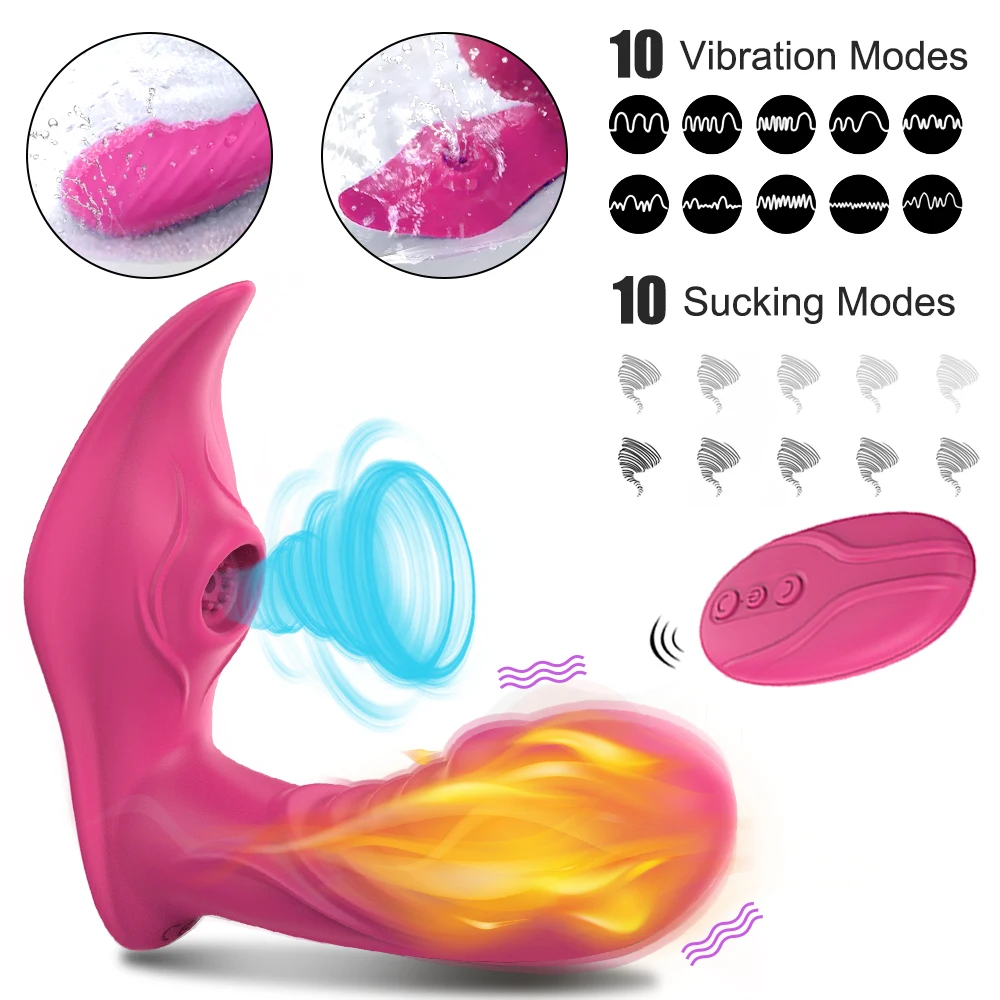 Stimulateur de Clitoris avec télécommande sans fil, ventouse de Clitoris de point G, gode de Couple, culotte vibrateur, jouets sexuels pour femmes