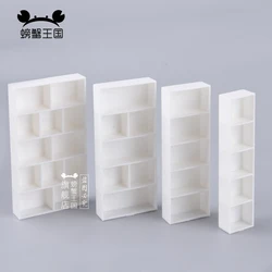 5pcs 1/25 Miniature Furniture Book shelf Bookcase Display Shelf Cabinet Dollhouse Cupboard Modeling Craft Toys House Accessories