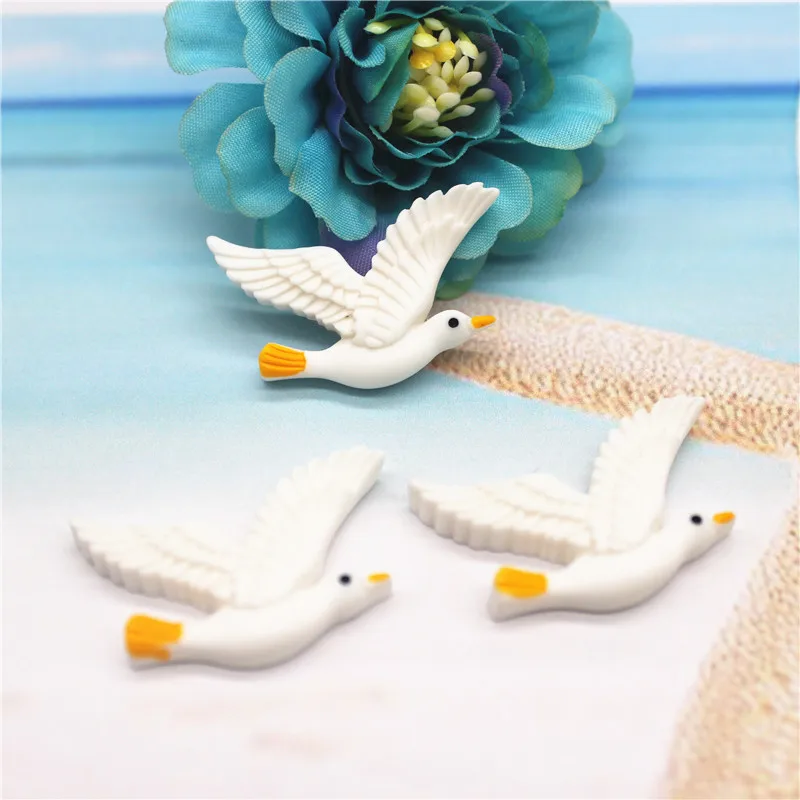 10-20pcs Cute Resin Marine Beach Style Sailboat/Anchor/Helm/Surfboard /Seagull Miniature Flatback  DIY Craft Home Decoration