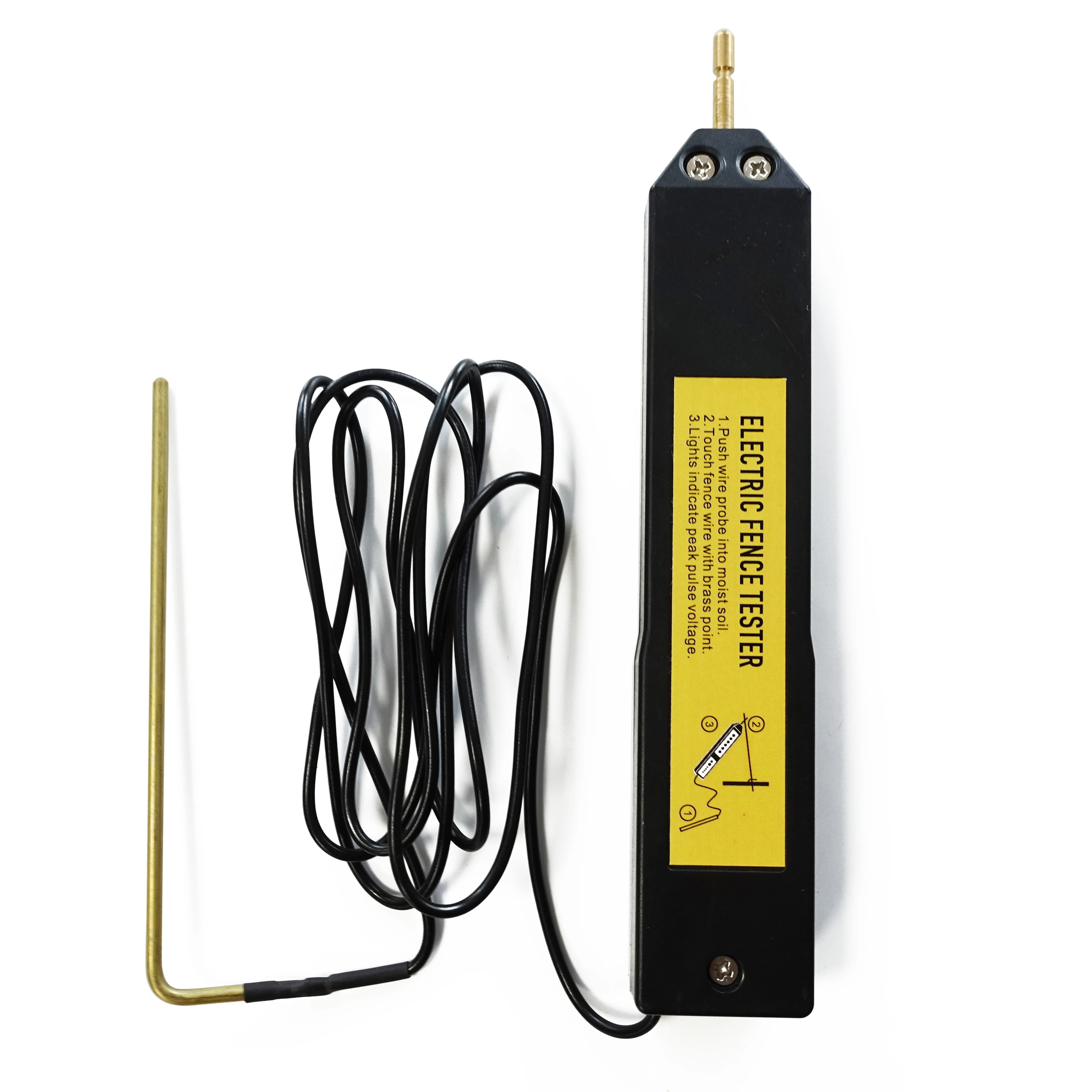 6 lights 10kv Durable Plastic DIGITAL ELECTRIC FENCE TESTER, New !