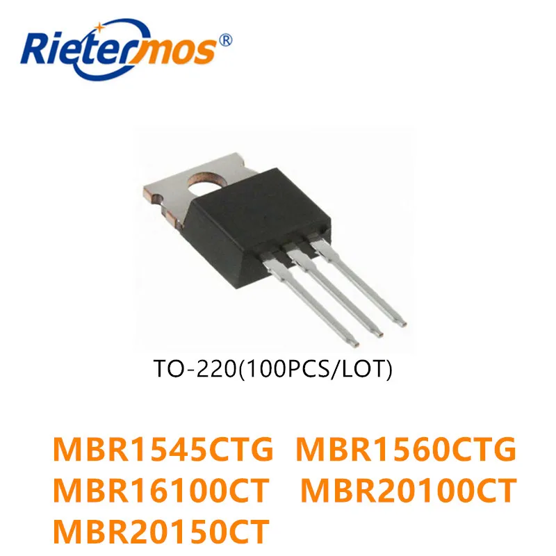 

100PCS MBR1545CTG 1545CT MBR1560CTG 1560CT MBR16100CT 16100CT MBR20100CT 20100CT MBR20150CT 20150CT TO220 HIGH QUALITY