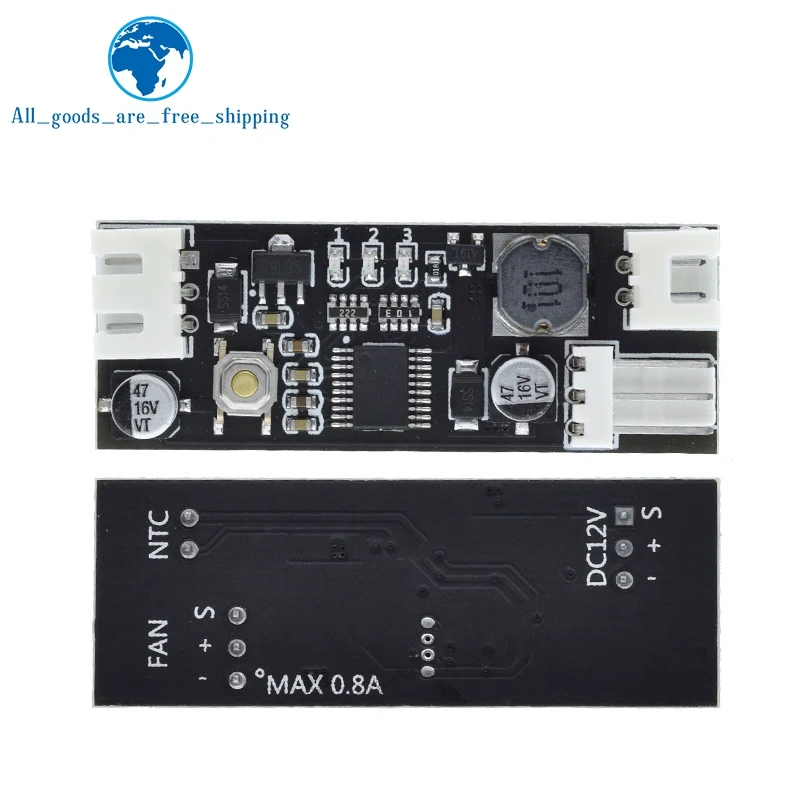 Controle de temperatura Controlador de velocidade, Computador Chassis, Módulo de Redução de Ruído, Único, PC 2-3 Fio, NTC B 50K 3950, 12V, 0.8A, DC, PWM