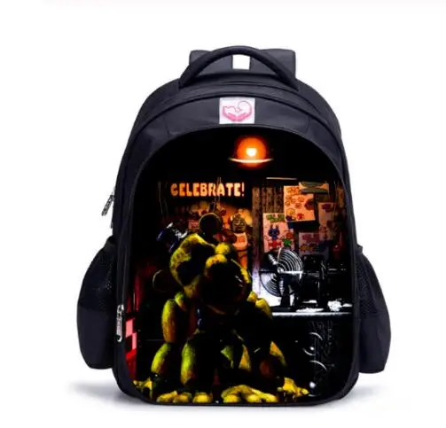 16 pulgadas de dibujos animados cinco noches en la mochila de los niños FNAF Bonnie Fazbear mochilas escolares para adolescentes niños mochilas