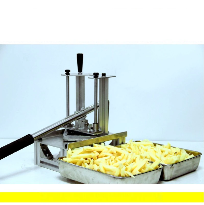 French Fries Cutting Machine Artifact Potato Chipping Machine Vegetable and Fruit Slicer with 3 Stainless Steel Knives