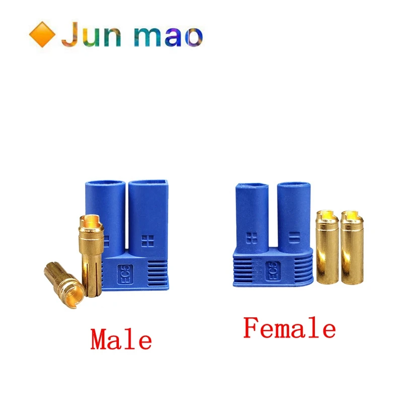 1set EC3 EC5 EC8 Male Female Type Battery Connector Golden Battery Connector Bullet Plug For RC Accessories Multiple choices