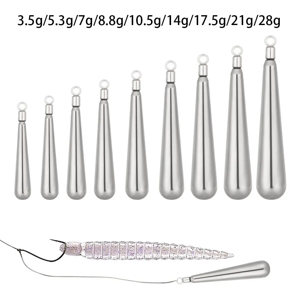 3.5g-28g Weights Additional Weight Hook Connector Line Sinkers Sinker Fishing Tungsten fall