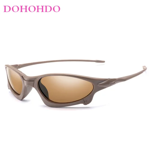 Imagen 1 del producto DOHOHDO, gafas de sol polarizadas de diseño de marca, gafas de sol de conducción para hombres, gafas de sol de tamaño pequeño con montura única, gafas para deportes al aire libre UV400