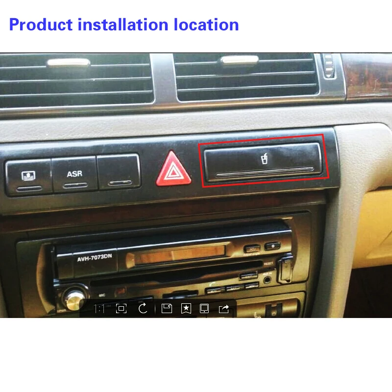 For Audi A6 C5 2000-2005 Water Cup Holder Cover Decorative Cover Plate Beverage Cup Holder Cover