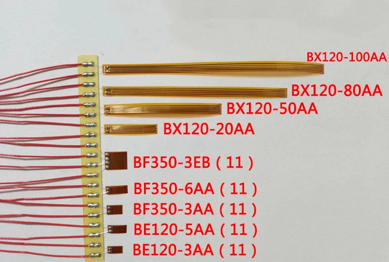 5pcs 120ohm 350ohm 1000ohm 15CM/30CM reinforced concrete strain gauge for used steel bars 3AA 5AA 20AA 50AA 100 80AA Strainmeter