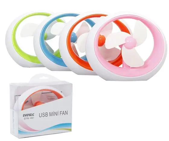 EVEREST EFN-481 COLORFUL DESKTOP USB FAN