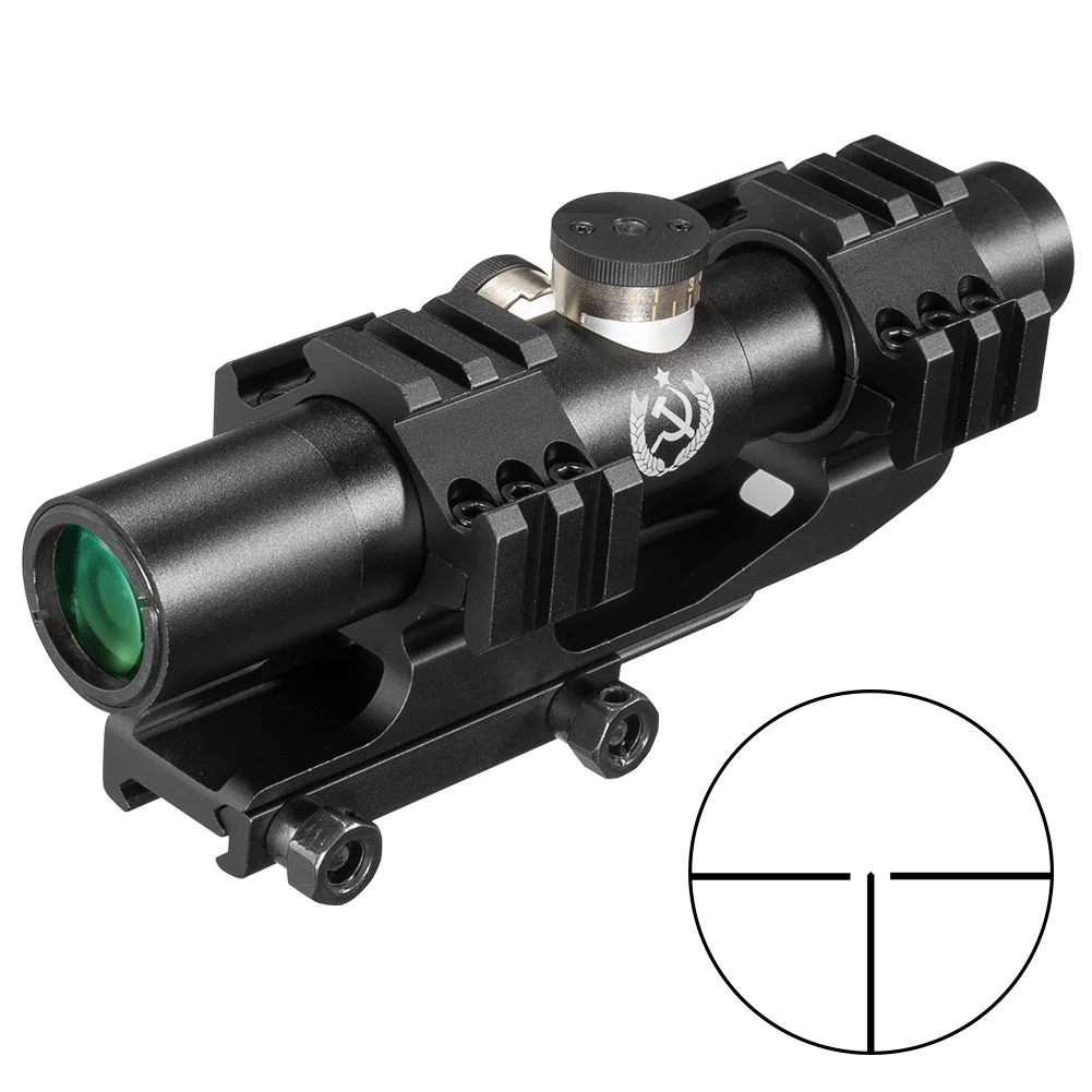 3.5X20 Hunting tactical Optical sight Multi Coated Lenses Shockproof T type reticle Rifle Scope Spotting scope for rifle hunting