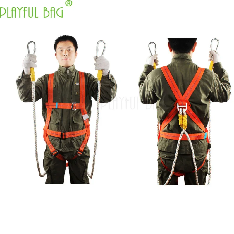 

Aerial work national Standard for Wear-Resistant Belt of Outdoor Safety Rope Whole Body Five-Point Construction ZL06 cliff-climb