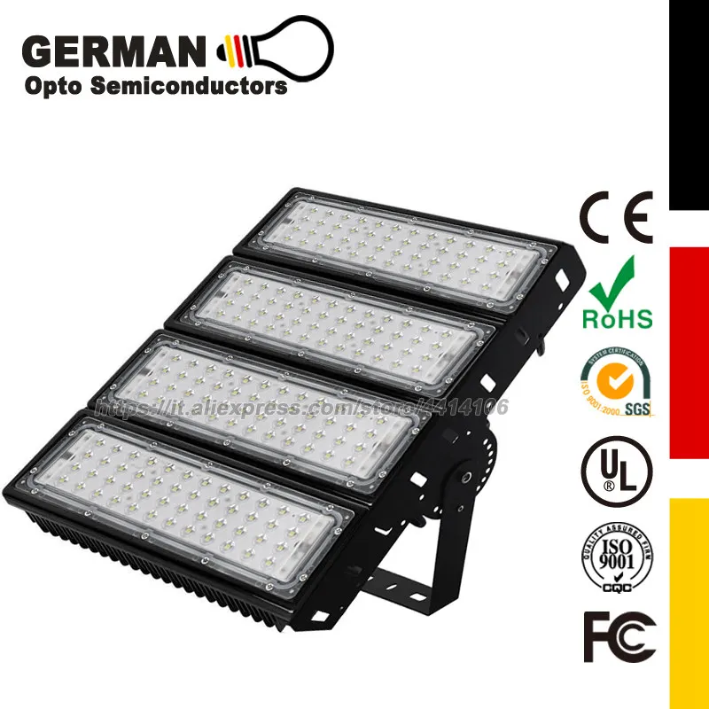 200W LED Flood Light, 20000 Lumen 60° Beam Angle IP67 Waterproof Security Light, Stadium Light Work Light Outdoor Floodlights