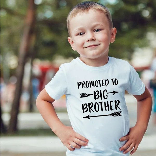 Promoted To Big Brother Kids Summer Short Sleeve Toddler Boy Shirt Tshirt Boys Girls Tops Children Clothing Girls T Shirt,ooo571