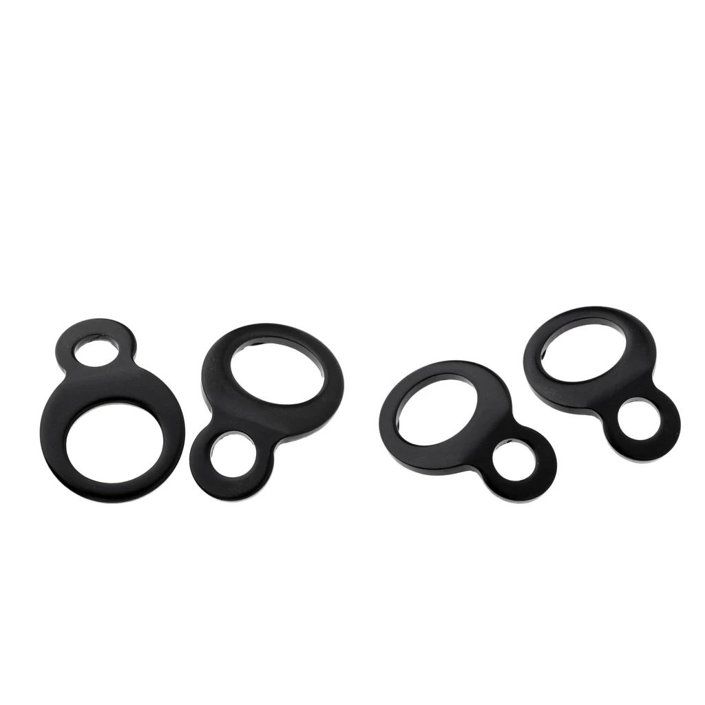 4x Stainless Steel Tie Down Strap Rings for Motorbike Dirt Bike UTV Universal for Attaching tie-downs To Triple Clamps