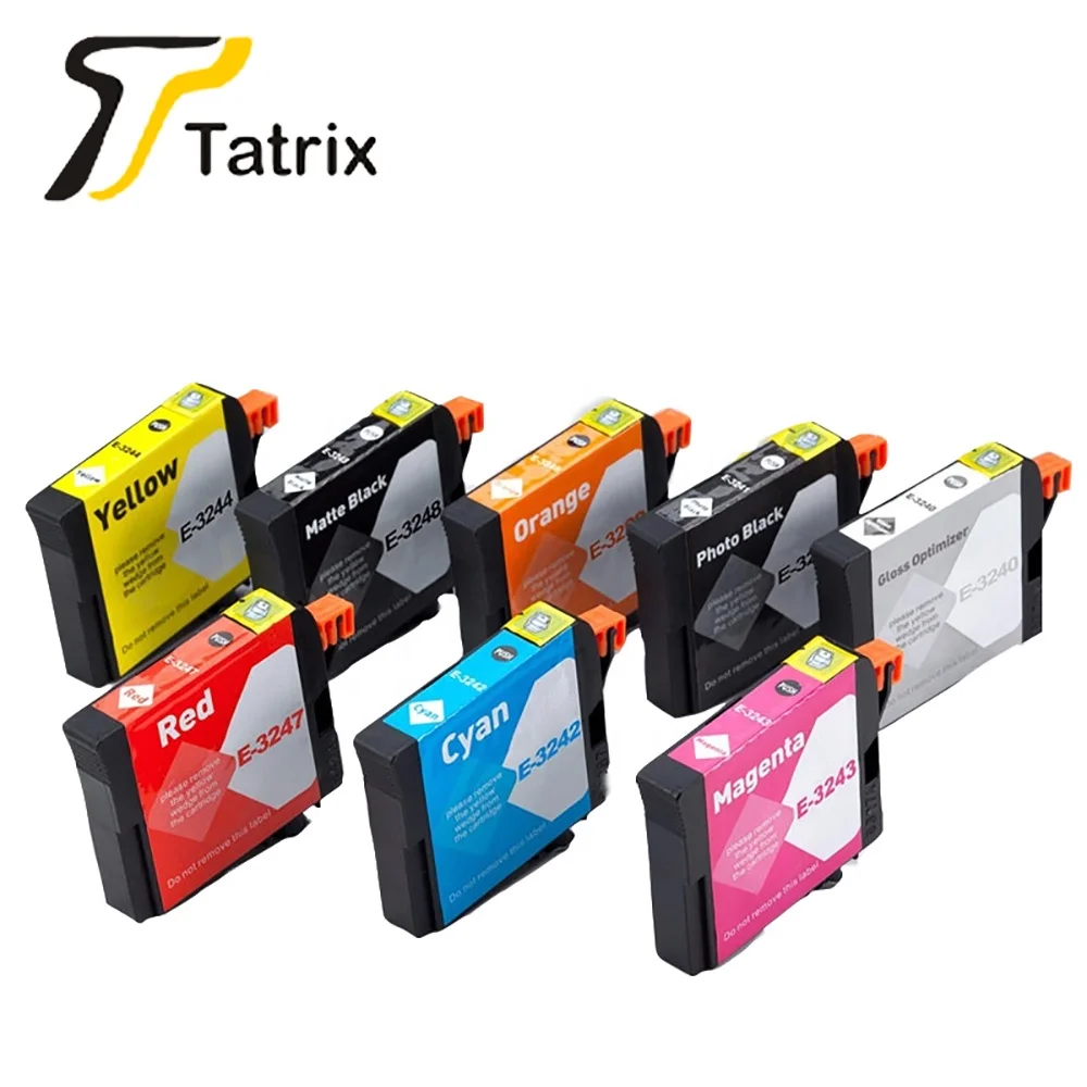 Imagem -02 - Tatrix Compatível para Epson T3240 T3241 T3242 T3243 T3244 T3247 T3248 T3249 Cartuchos de Tinta Terno para Epson Surecolor P400 Impressora