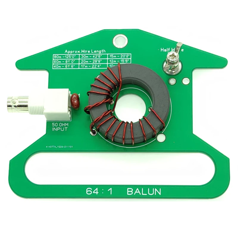 49:1 Balun Sóng Ngắn Mà Không Cần Điều Chỉnh 50W Thú Cưng 100W 64:1 Balun Sóng Ngắn Mà Không Cần Điều Chỉnh