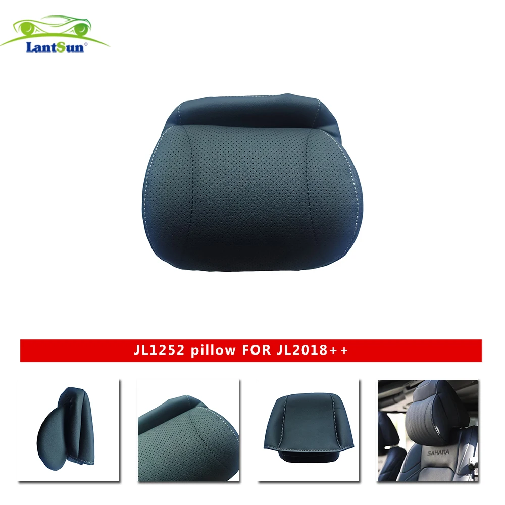 

Black Car Headrest Pillow Car Seat Cushion for Jeep for Wrangler 2007-2021 JL1252 LANTSUN