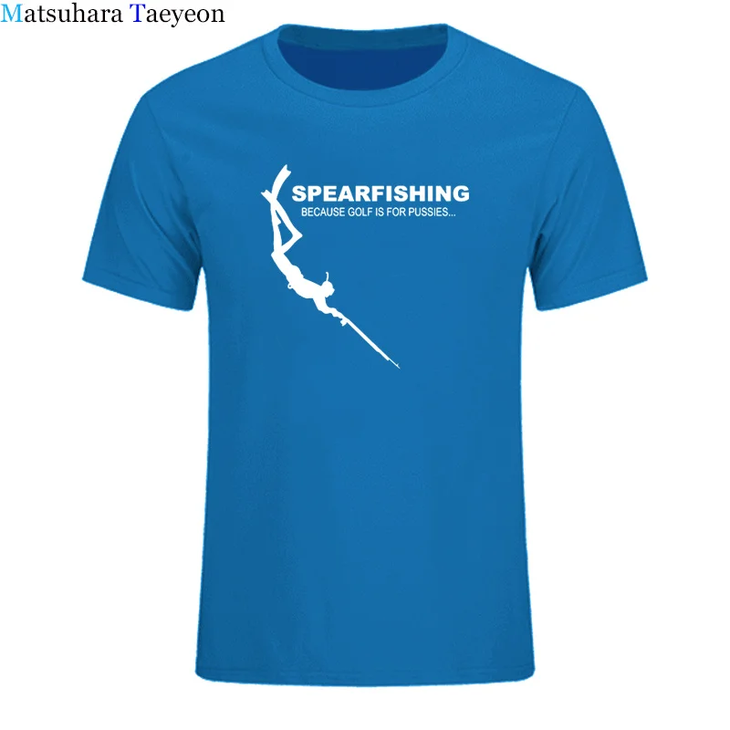 Funny Spearfishing Scuba Diver T Shirt Men Summer Cotton Harajuku Short Sleeve O Neck Streetwear T-shirt New Shirts