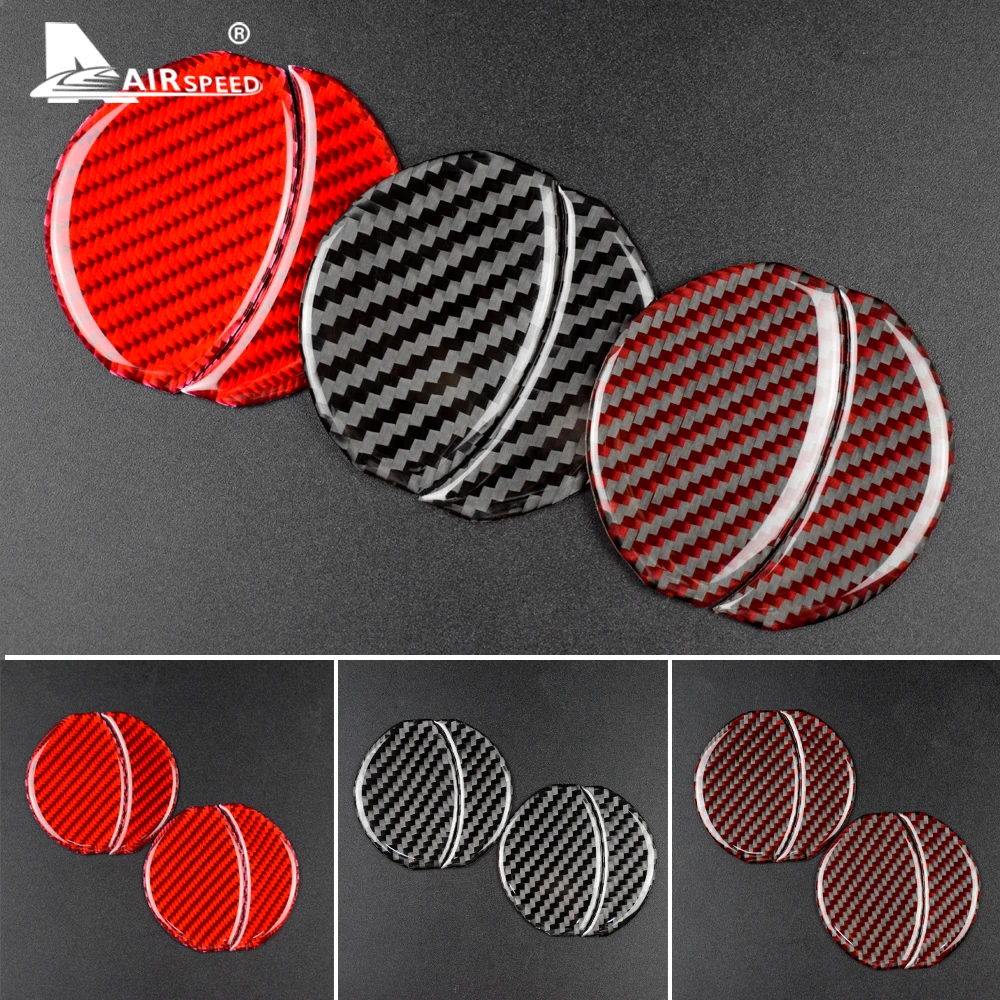 Real Soft Carbon Fiber for Subaru BRZ Toyota 86 2013 2014 2015 2016 2017 2018 2019 2020 Accessories Car AC Outlet Vent Stickers