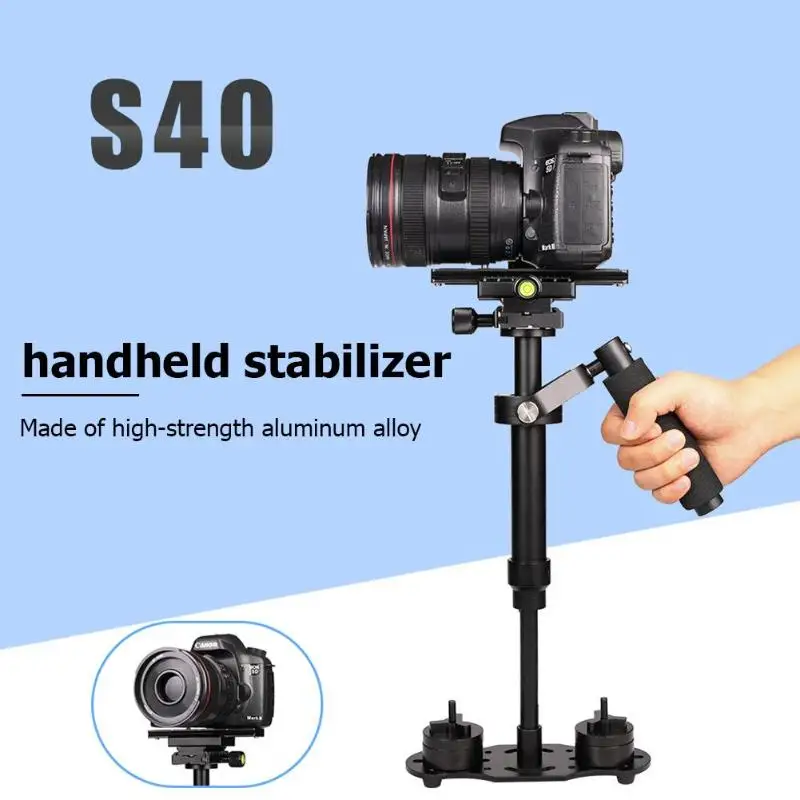 ALLOYSEED S40 Stabilizer 40cm 알루미늄 합금 사진 비디오 Steadycam Steadicam DSLR 카메라 캠코더 용 핸드 헬드 안정기