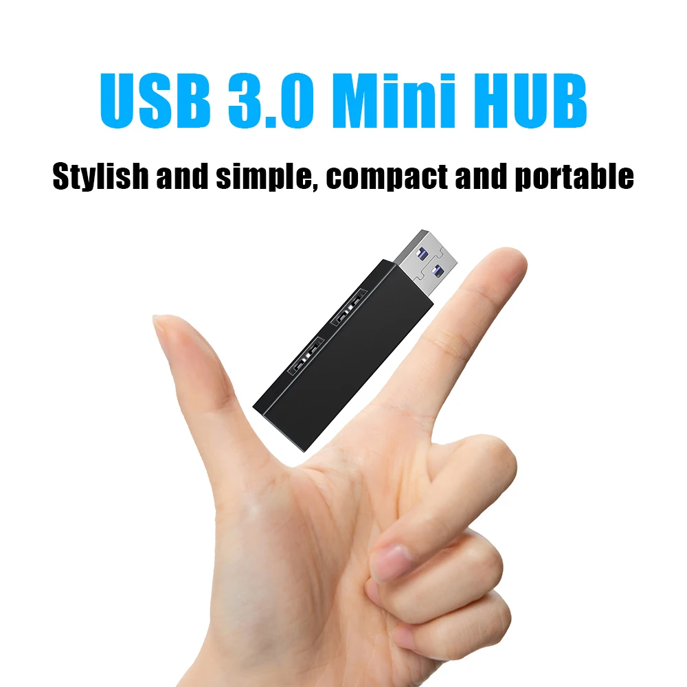 USB 3.0 HUB Adapter Extender Mini Splitter 3 Ports for PC Laptop Macbook Mobile Phone High Speed U Disk Card Reader Hard Disk