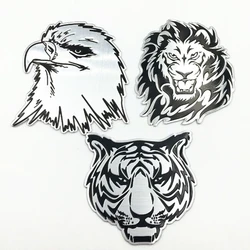 Car Decoration Metal Stickers Waterproof 3D Lion Eagle Tiger Shape Design Emblem Badge Decal Truck Auto Styling Car Accessories