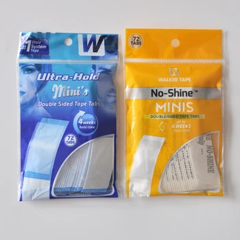 36ชิ้น/ล็อตUltra Hold Miniต่อคู่ด้านกาวแท็บเทปสำหรับเทปผมขยาย/Toupee/ลูกไม้วิกผม