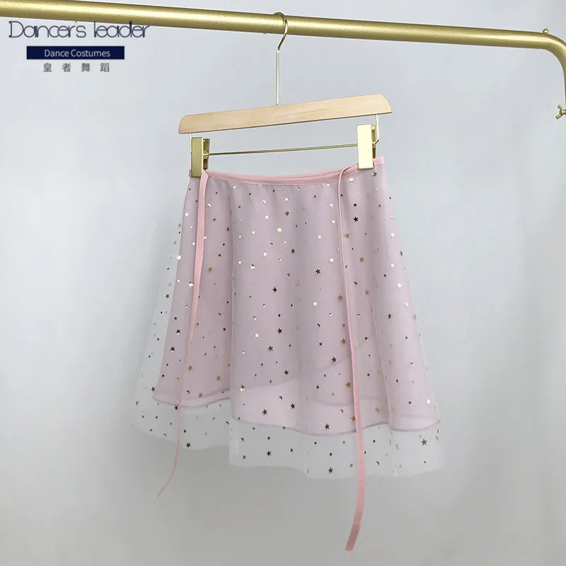 Gonna da balletto Gonna a doppio strato viola con lacci Gonna da ballo da donna abbronzata Gonna per pratica di ginnastica Gonna lirica per balletto adulto