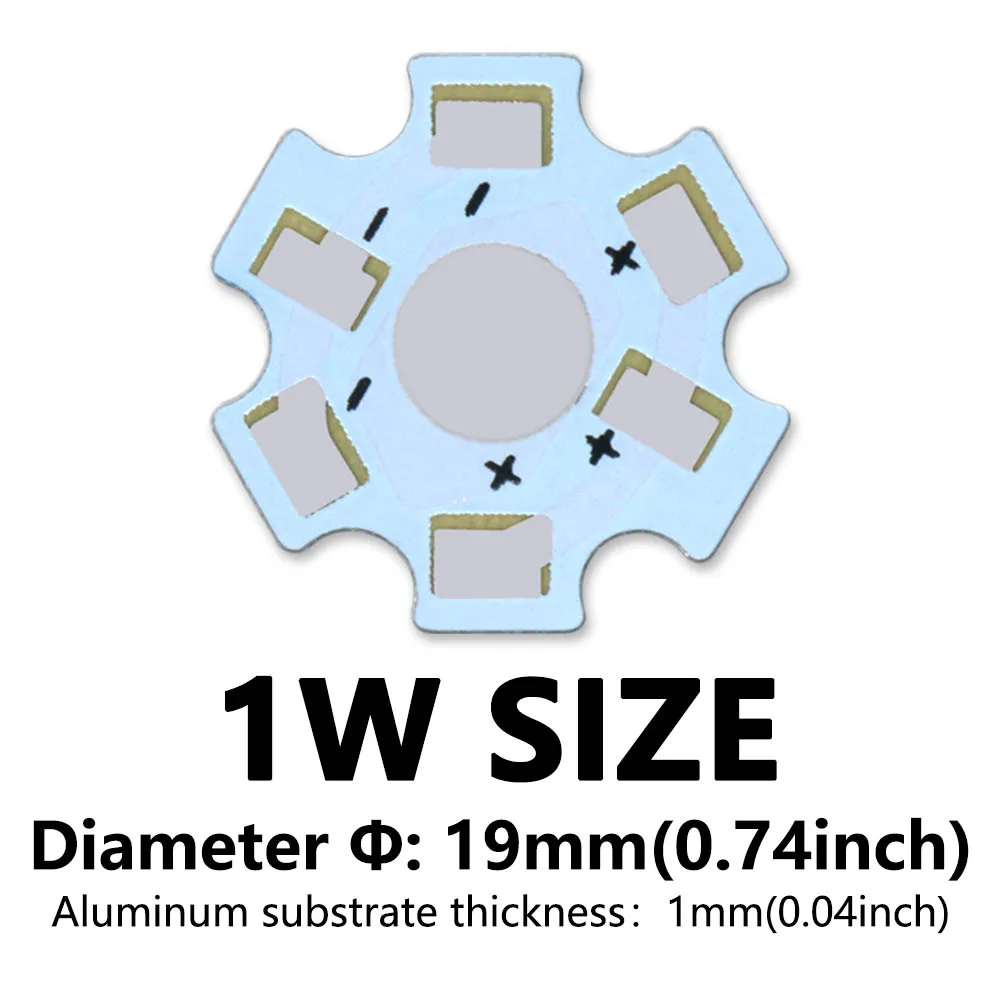 10pcs 1W 3W 5W 7W LED PCB Lamp Panel Heatsink High Brightness Light Board Round Aluminum Substrate For Ceiling Light Down Light